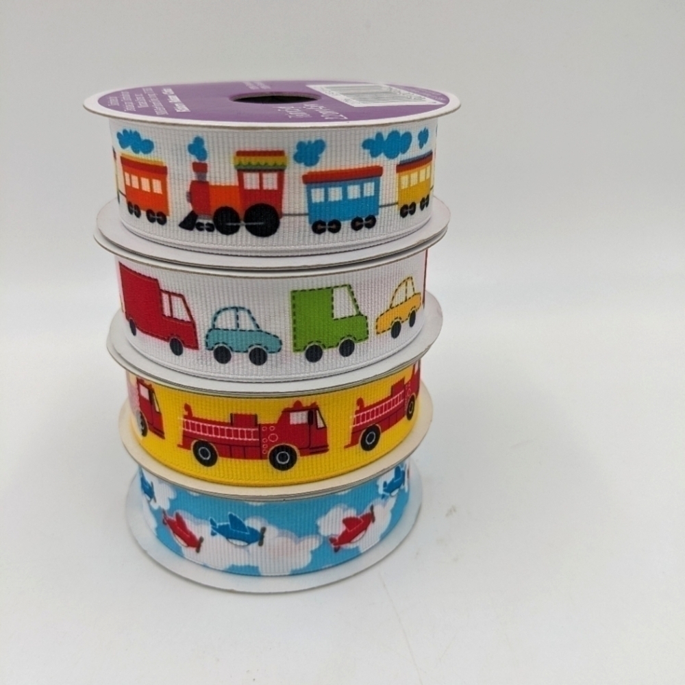 Celebrate It 360 Ribbon Transportation Baby Train Car Firetruck Airplane